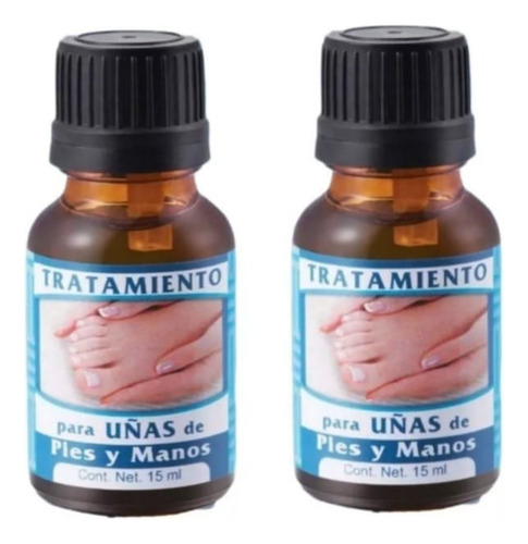 Tratamiento Para Uñas Amarillas Hongos Manos Pies Gotero 2pz Color Translúcido