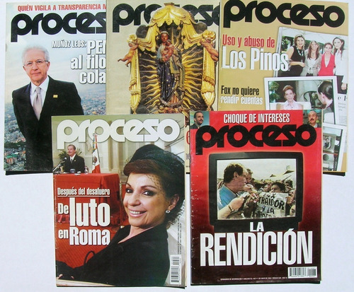 Revista Proceso, Set De 5 Revistas, 2003