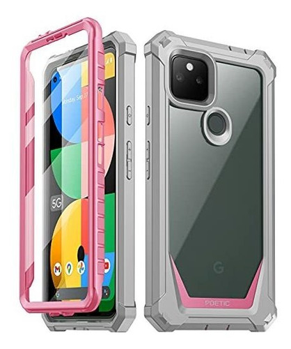 Funda 360 Colorrosa Anti Caidas Para Google Pixel 5a 5g