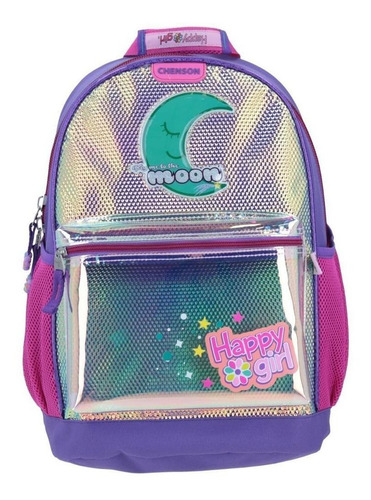 Mochila Chenson Para Niña Happy Girl Escolar Primaria Hg64554-i Color Violeta