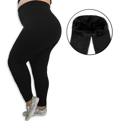 Imagem 1 de 6 de Calça Legging Plus Size Leg #flanelada