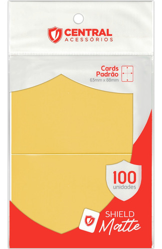 Sleeves Standard Amarelo Claro 100 Shield Central Magic Poke Idioma Português