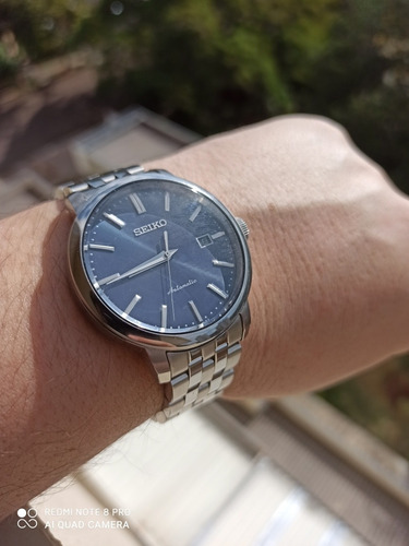 Espetacular Seiko Srpa25 Azul Nf Caixa, Selo Ipi Zerado 4r35