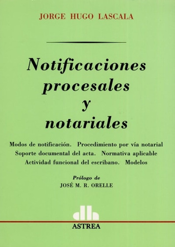 Libro Notificaciones Procesales Y Notariales