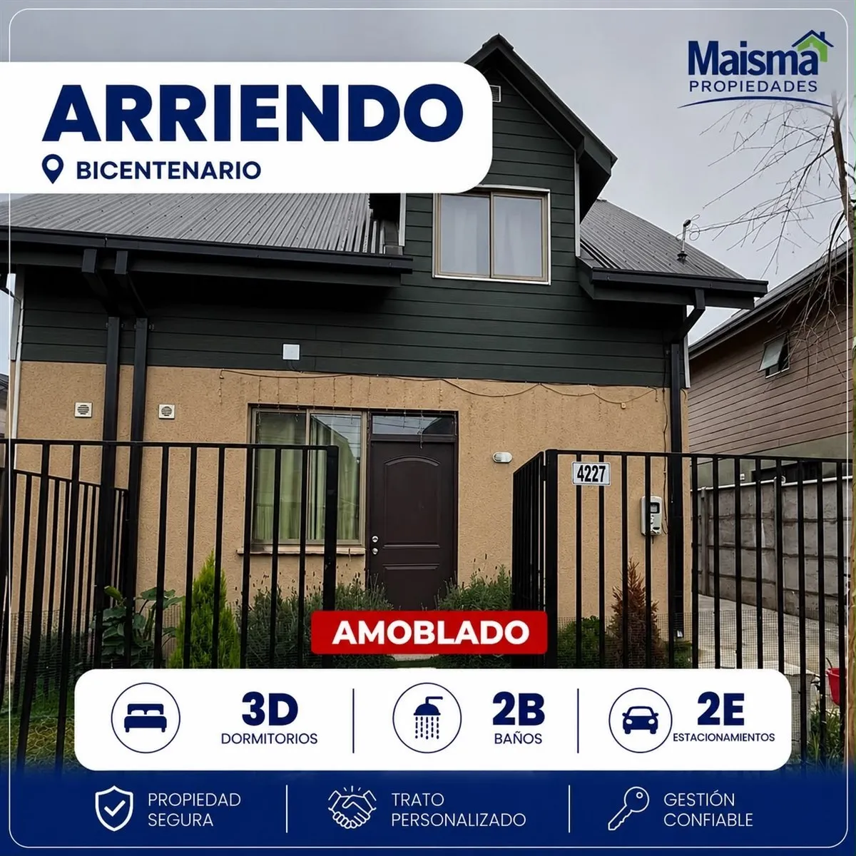 Imagen 2 de 12 de Casa En Arriendo Bicentenario I Con O Sin Amoblar