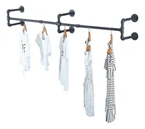 Comprar Percheros Estante De Ropa Industrial De Pared