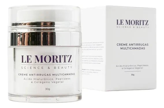 Creme Antirrugas Colágeno Hidratante Firmeza Pele Le Moritz Madura Noite
