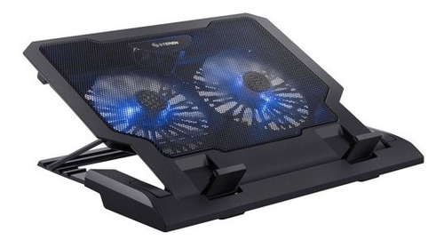 Base Enfriadora Steren Com-098 2 Ventiladores Led Puerto Usb