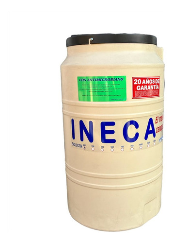 Ineca Domiciliario Tricapa Tanque de agua vertical polietileno 200L beige de 98 cm x 58 cm