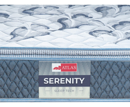 Colchón King Size Atlas Serenity Mas Pack Con 2 Almohadas