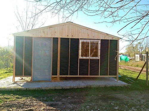Imagen 11 de 18 de Prefabricada De 25m2 Con Aberturas De Madera Techo De Chapa