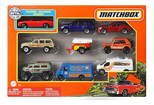 Paquete De Regalo Matchbox 9-car (los Estilos Pueden Variar)