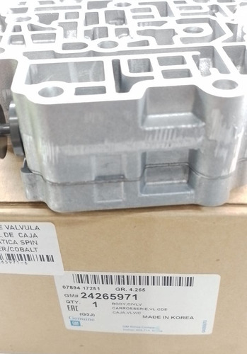 Cuerpo Válvulas Central Caja Automática (gm 24265971) Orig.