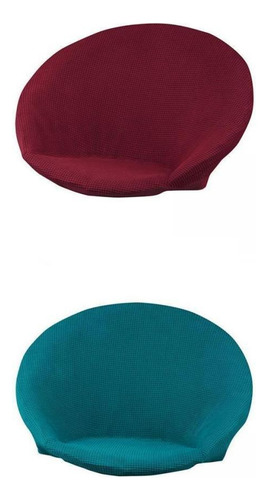 2 Fundas Redondas Para Silla Con Platillo De Tela Jacquard,