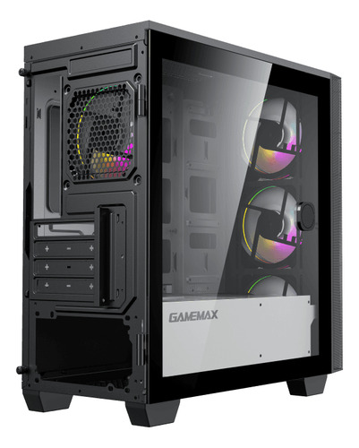 Gabinete Gamer Gamemax Aero Mini 4 Fan Hub Argb
