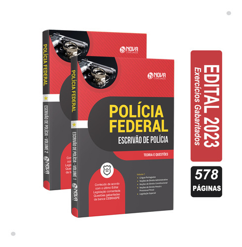 Apostila Pf 2023 - Escrivão De Polícia, De Professores Especializados. Editora Nova Concursos, Capa Mole, Edição Oficial Em Português, 2023