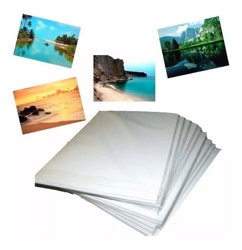 100 Folhas Papel Foto Adesivo 80g Glossy A4 Prova D'água  