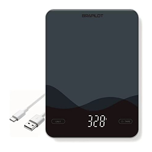 Digital Food Kitchen Scale Rechargeable, Touch-key, Led...