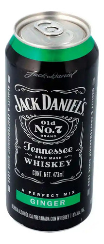 Whisky Jack Daniel's Ginger Lata 473 Ml.