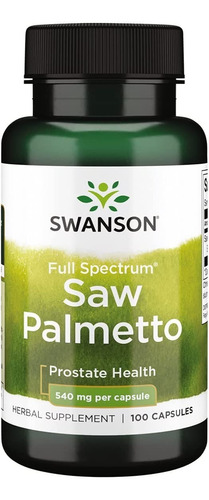 Saw Palmetto Swanson / 540mg / 100 Capsulas