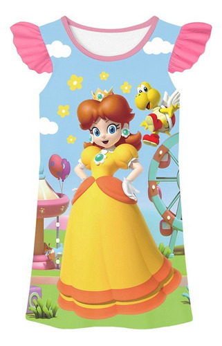 Disfraz De Princesa Daisy Vestido De Super Mario Bros Para Niñas Fiesta De Cumpleaños Halloween