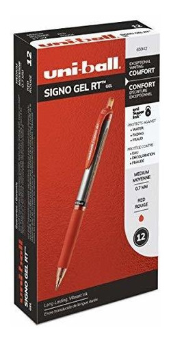 Bolígrafos De Tinta De Ge Uni-ball Retractable Gel Pens, Med
