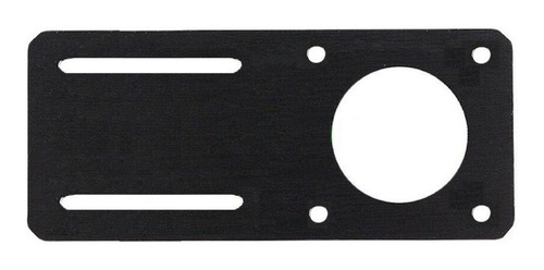 3 Peças Suporte Para Motor Nema 23 Reto 180° Em Aço Preto.