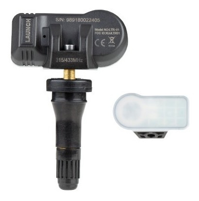 Imagen 4 de 5 de 4 Sensores Tpms Universal De Caucho Launch 315 Mhz Y 433 Mhz