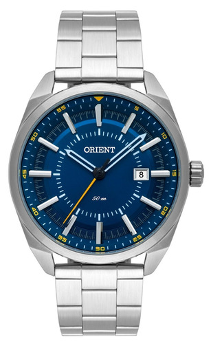 Relógio Orient Masculino Mbss1346 D1sx Azul Aço Analogico