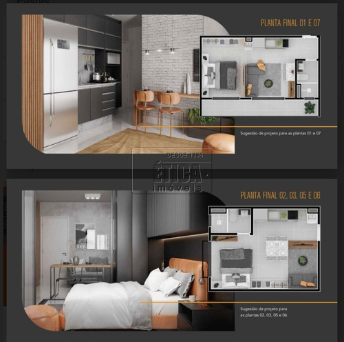 Imagem 7 de 7 de Kitnet/studio Com 1 Dormitório À Venda Com 23.78m² Por R$ 188.600,00 No Bairro Água Verde - Curitiba / Pr - Ap 1987