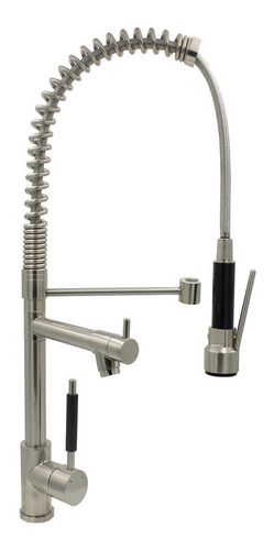 Monomando Cocina Fregadero Flexible 3 Funciones Satinado