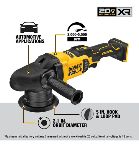 Pulidora Inalámbrica Dewalt 20v Max Xr 5