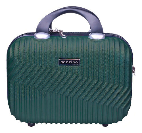 Necessaire Mala De Mão Média Rígida Cor Verde-musgo