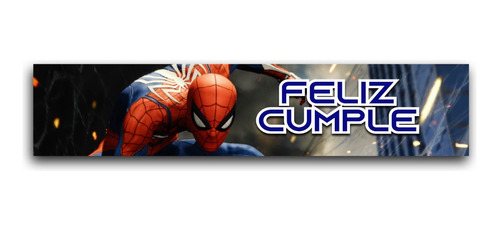 Etiquetas Spiderman Personalizadas Fiesta 20x4 - 60 Piezas