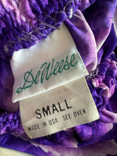 Falda Midi Violeta Hojas (Usado)