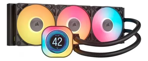 Foto real de Corsair TITAN 360 RX LCD RGB iCUE LINK
