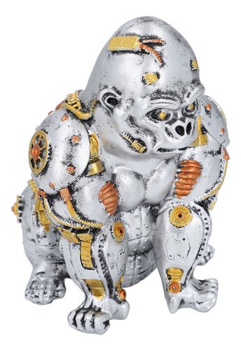 Steampunk Gorilla Statue Mechanical Punk Animals Industrial