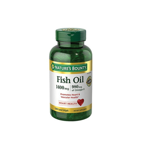 Fish Oil Omega 3 1400 Mg Natures Bounty 130 Capsulas Blandas