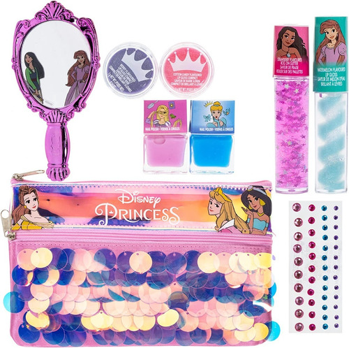 Disney Princess Set De Maquillaje Lavable Con 9pcs