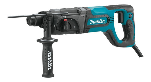 Imagen 2 de 4 de Rotomartillo Makita HR2475 azul con 780W de potencia 120V