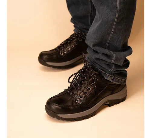 Zapato Hombre Negro Bakari Thunder Blue