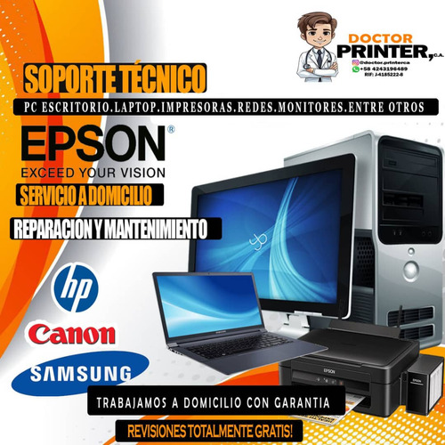 Servicio Tecnico Fotocopiadoras Hp Canon Epson Samsung