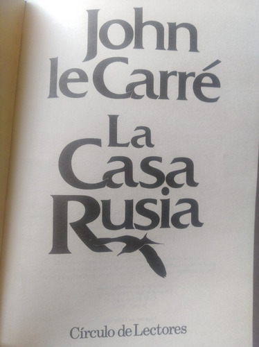 La Casa Rusia De John Lecarré, Círculo De Lectores
