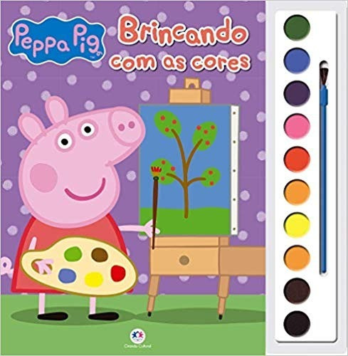 Livro Aquarela - Peppa Pig Brincando Com As Cores