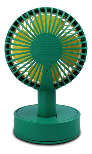 Mini Ventilador Personal De Escritorio Recargable