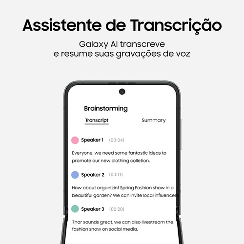 Samsung Galaxy Z Flip5 5G 512 GB Tela Infinita de 6.7'' Cor Grafite 8 GB de RAM - Bom (Recondicionado)