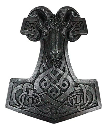 Viking Ram Skull Thor Hammer Decoración De Pared