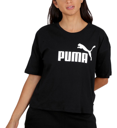 Remera Puma Moda Ess Cropped Logo Mujer Ng Tienda Oficial