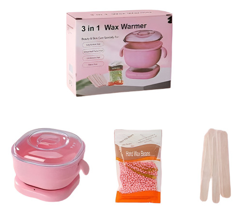Kit Panela Aquecedor Cera Silicone Dobrável 400ml Depilação