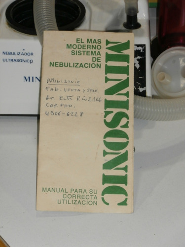 Nebulizador Ultrasónico Minisonic Funcionando / No Envio